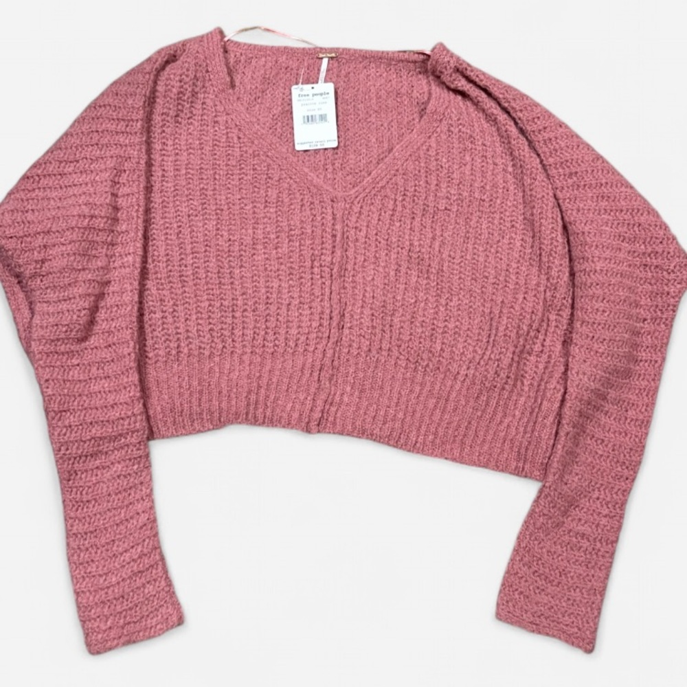 FP Movement by Free People Dusty Rose V-Neck Sweater